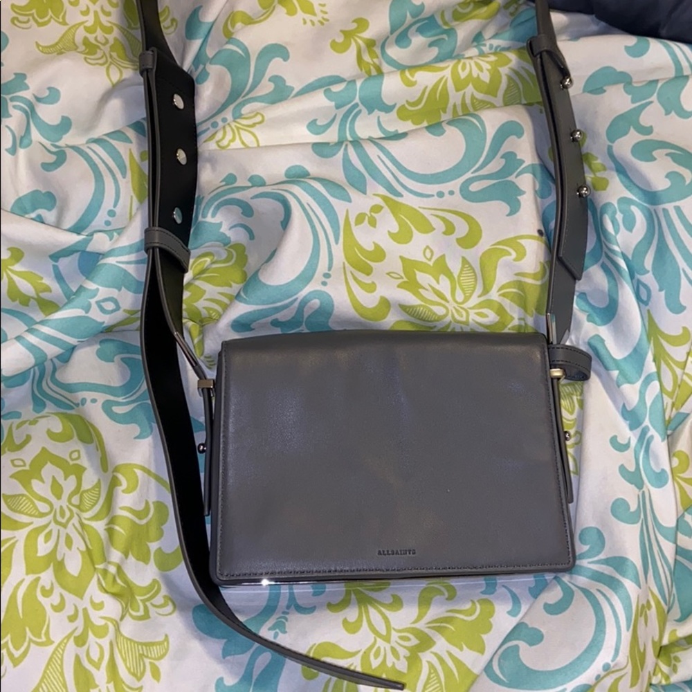 All saints grey cross body